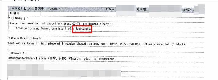 상의세포종 조직검사결과지.jpg